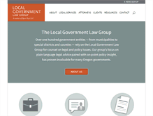 Tablet Screenshot of localgovtlaw.com
